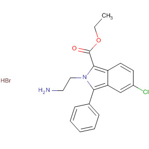 61294-74-4  2H-Isoindole-1-carboxylic acid, 2-(2-aminoethyl)-5-chloro-3-phenyl-,ethyl ester, monohydrobromide