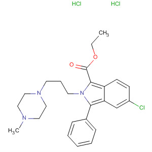 61294-78-8  2H-Isoindole-1-carboxylic acid,5-chloro-2-[3-(4-methyl-1-piperazinyl)propyl]-3-phenyl-, ethyl ester,dihydrochloride