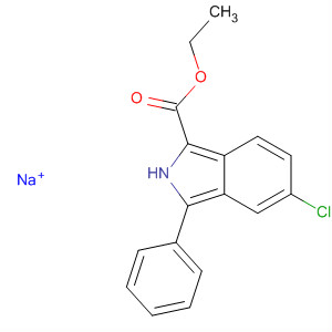 61294-94-8  2H-Isoindole-1-carboxylic acid, 5-chloro-3-phenyl-, ethyl ester, sodiumsalt