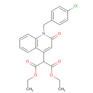61297-65-2  Propanedioic acid,[1-[(4-chlorophenyl)methyl]-1,2-dihydro-2-oxo-4-quinolinyl]-, diethyl ester