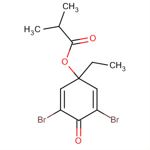 61306-04-5  Propanoic acid, 2-methyl-,3,5-dibromo-1-ethyl-4-oxo-2,5-cyclohexadien-1-yl ester
