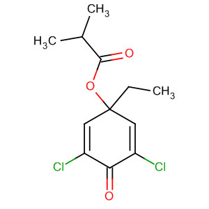 61306-08-9  Propanoic acid, 2-methyl-,3,5-dichloro-1-ethyl-4-oxo-2,5-cyclohexadien-1-yl ester
