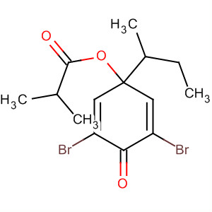 61306-30-7  Propanoic acid, 2-methyl-,3,5-dibromo-1-(1-methylpropyl)-4-oxo-2,5-cyclohexadien-1-yl ester