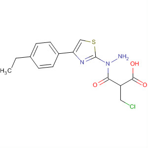 61323-71-5  Propanoic acid, 3-chloro-, 2-[4-(4-ethylphenyl)-2-thiazolyl]hydrazide