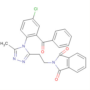 61336-67-2  1H-Isoindole-1,3(2H)-dione,2-[2-[4-(2-benzoyl-4-chlorophenyl)-5-methyl-4H-1,2,4-triazol-3-yl]ethyl]-