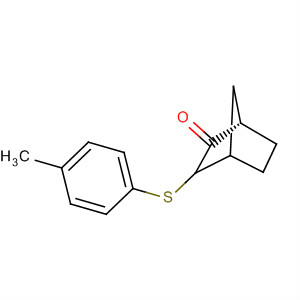 61348-89-8  Bicyclo[2.2.1]heptan-2-one, 3-[(4-methylphenyl)thio]-, endo-