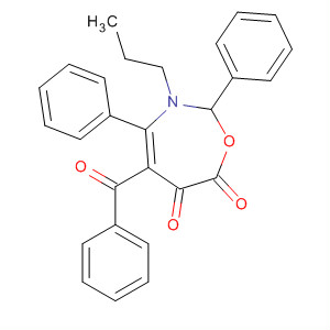 61350-42-3  1,3-Oxazepine-6,7-dione, 5-benzoyl-2,3-dihydro-2,4-diphenyl-3-propyl-