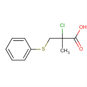 61350-93-4  Propanoic acid, 2-chloro-2-methyl-3-(phenylthio)-