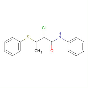 61350-94-5  Butanamide, 2-chloro-N-phenyl-3-(phenylthio)-