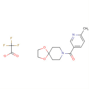 613660-32-5  1,4-Dioxa-8-azaspiro[4.5]decane, 8-[(6-methyl-3-pyridinyl)carbonyl]-,mono(trifluoroacetate)