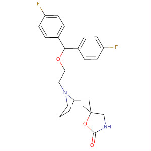 613673-76-0  Spiro[8-azabicyclo[3.2.1]octane-3,5'-oxazolidin]-2'-one,8-[2-[bis(4-fluorophenyl)methoxy]ethyl]-
