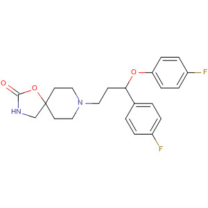 613674-18-3  1-Oxa-3,8-diazaspiro[4.5]decan-2-one,8-[3-(4-fluorophenoxy)-3-(4-fluorophenyl)propyl]-