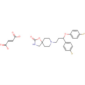 613674-19-4  1-Oxa-3,8-diazaspiro[4.5]decan-2-one,8-[3-(4-fluorophenoxy)-3-(4-fluorophenyl)propyl]-, (2E)-2-butenedioate(1:1)