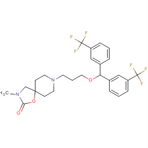 613674-51-4  1-Oxa-3,8-diazaspiro[4.5]decan-2-one,8-[3-[bis[3-(trifluoromethyl)phenyl]methoxy]propyl]-3-methyl-