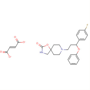 613675-12-0  1-Oxa-3,8-diazaspiro[4.5]decan-2-one,8-[3-(4-fluorophenyl)-3-phenoxypropyl]-, (2E)-2-butenedioate (1:1)