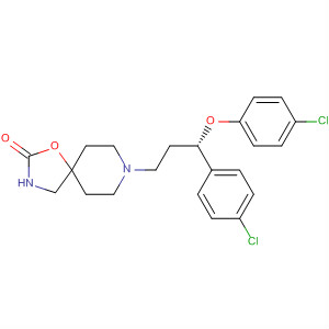 613675-65-3  1-Oxa-3,8-diazaspiro[4.5]decan-2-one,8-[(3S)-3-(4-chlorophenoxy)-3-(4-chlorophenyl)propyl]-
