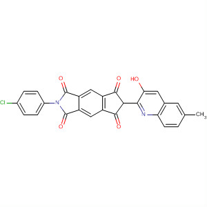 61369-61-7  Cyclopent[f]isoindole-1,3,5,7(2H,6H)-tetrone,2-(4-chlorophenyl)-6-(3-hydroxy-6-methyl-2-quinolinyl)-