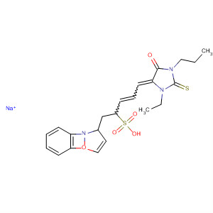 61369-91-3  1,2-Benzisoxazole-2(3H)-propanesulfonic acid,3-[(3-ethyl-5-oxo-1-propyl-2-thioxo-4-imidazolidinylidene)ethylidene]-,sodium salt