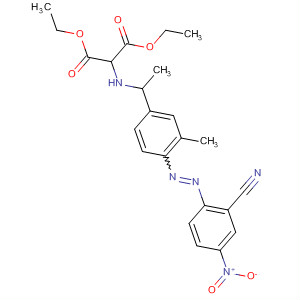 61372-62-1  Propanedioic acid,[[4-[(2-cyano-4-nitrophenyl)azo]-3-methylphenyl]ethylamino]-, diethylester