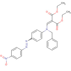 61372-69-8  Propanedioic acid,[[[4-[(4-nitrophenyl)azo]phenyl](phenylmethyl)amino]methylene]-, diethylester