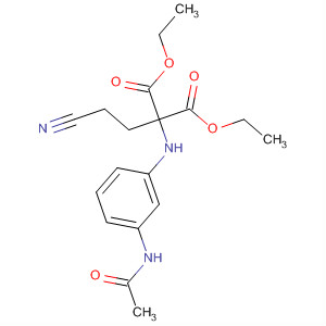 61372-74-5  Propanedioic acid, [[3-(acetylamino)phenyl]amino](2-cyanoethyl)-,diethyl ester