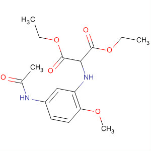 61372-78-9  Propanedioic acid, [[5-(acetylamino)-2-methoxyphenyl]amino]-, diethylester