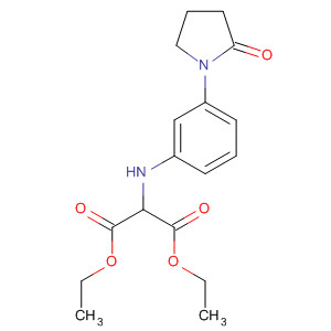 61372-80-3  Propanedioic acid, [[3-(2-oxo-1-pyrrolidinyl)phenyl]amino]-, diethyl ester