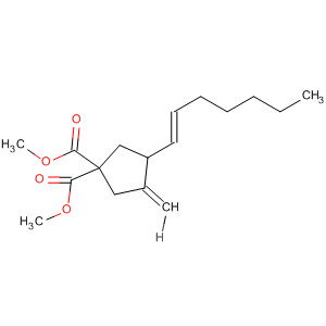 604758-21-6  1,1-Cyclopentanedicarboxylic acid, 3-(1E)-1-heptenyl-4-methylene-,dimethyl ester