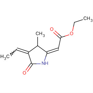 60512-31-4  Acetic acid, (4-ethylidene-3-methyl-5-oxo-2-pyrrolidinylidene)-, ethylester, (E,E)-