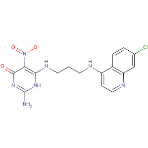 60548-26-7  4(1H)-Pyrimidinone,2-amino-6-[[3-[(7-chloro-4-quinolinyl)amino]propyl]amino]-5-nitro-