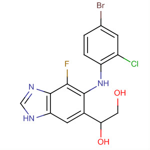 606143-78-6  1,2-Ethanediol,1-[5-[(4-bromo-2-chlorophenyl)amino]-4-fluoro-1H-benzimidazol-6-yl]-