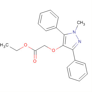 60627-68-1  Acetic acid, [(1-methyl-3,5-diphenyl-1H-pyrazol-4-yl)oxy]-, ethyl ester