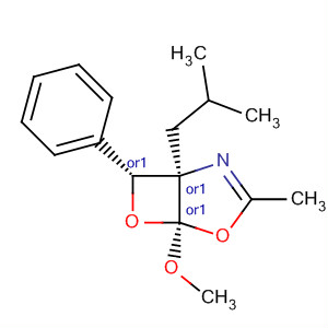 607365-96-8  4,6-Dioxa-2-azabicyclo[3.2.0]hept-2-ene,5-methoxy-3-methyl-1-(2-methylpropyl)-7-phenyl-, (1R,5S,7R)-rel-