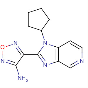 607369-11-9  1,2,5-Oxadiazol-3-amine,4-(1-cyclopentyl-1H-imidazo[4,5-c]pyridin-2-yl)-