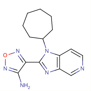 607369-13-1  1,2,5-Oxadiazol-3-amine,4-(1-cycloheptyl-1H-imidazo[4,5-c]pyridin-2-yl)-