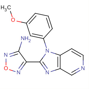 607369-45-9  1,2,5-Oxadiazol-3-amine,4-[1-(3-methoxyphenyl)-1H-imidazo[4,5-c]pyridin-2-yl]-