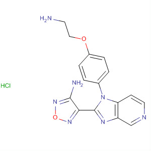 607369-88-0  1,2,5-Oxadiazol-3-amine,4-[1-[4-(2-aminoethoxy)phenyl]-1H-imidazo[4,5-c]pyridin-2-yl]-,hydrochloride