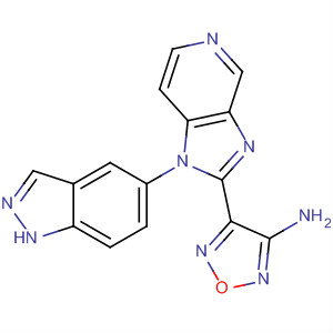 607370-48-9  1,2,5-Oxadiazol-3-amine,4-[1-(1H-indazol-5-yl)-1H-imidazo[4,5-c]pyridin-2-yl]-