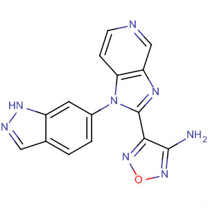 607370-50-3  1,2,5-Oxadiazol-3-amine,4-[1-(1H-indazol-6-yl)-1H-imidazo[4,5-c]pyridin-2-yl]-