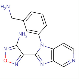 607370-83-2  1,2,5-Oxadiazol-3-amine,4-[1-[3-(aminomethyl)phenyl]-1H-imidazo[4,5-c]pyridin-2-yl]-