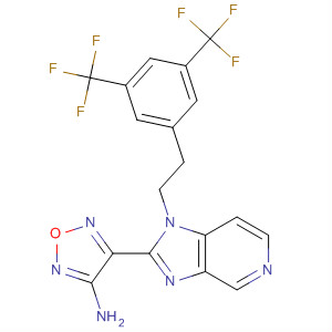 607371-38-0  1,2,5-Oxadiazol-3-amine,4-[1-[2-[3,5-bis(trifluoromethyl)phenyl]ethyl]-1H-imidazo[4,5-c]pyridin-2-yl]-