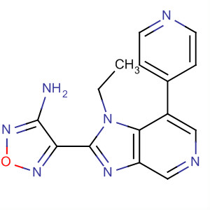 607371-53-9  1,2,5-Oxadiazol-3-amine,4-[1-ethyl-7-(4-pyridinyl)-1H-imidazo[4,5-c]pyridin-2-yl]-