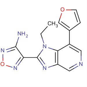 607371-56-2  1,2,5-Oxadiazol-3-amine,4-[1-ethyl-7-(3-furanyl)-1H-imidazo[4,5-c]pyridin-2-yl]-