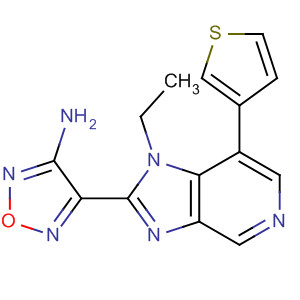 607371-58-4  1,2,5-Oxadiazol-3-amine,4-[1-ethyl-7-(3-thienyl)-1H-imidazo[4,5-c]pyridin-2-yl]-