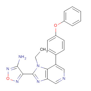 607371-59-5  1,2,5-Oxadiazol-3-amine,4-[1-ethyl-7-(4-phenoxyphenyl)-1H-imidazo[4,5-c]pyridin-2-yl]-