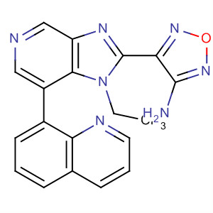 607371-62-0  1,2,5-Oxadiazol-3-amine,4-[1-ethyl-7-(8-quinolinyl)-1H-imidazo[4,5-c]pyridin-2-yl]-