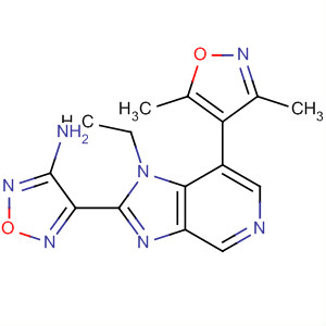 607371-64-2  1,2,5-Oxadiazol-3-amine,4-[7-(3,5-dimethyl-4-isoxazolyl)-1-ethyl-1H-imidazo[4,5-c]pyridin-2-yl]-