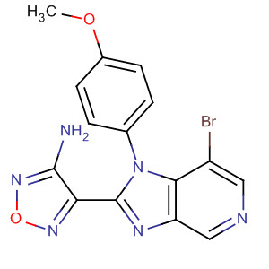 607372-41-8  1,2,5-Oxadiazol-3-amine,4-[7-bromo-1-(4-methoxyphenyl)-1H-imidazo[4,5-c]pyridin-2-yl]-