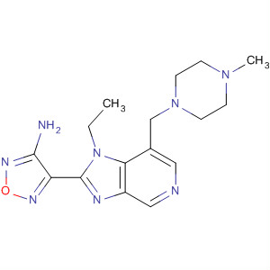 607372-65-6  1,2,5-Oxadiazol-3-amine,4-[1-ethyl-7-[(4-methyl-1-piperazinyl)methyl]-1H-imidazo[4,5-c]pyridin-2-yl]-