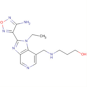 607372-80-5  1-Propanol,3-[[[2-(4-amino-1,2,5-oxadiazol-3-yl)-1-ethyl-1H-imidazo[4,5-c]pyridin-7-yl]methyl]amino]-